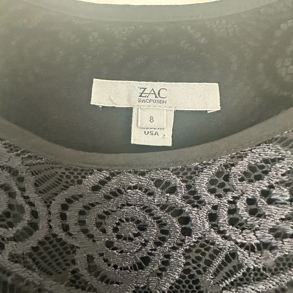 Zac Posen Black Lace Maxi Dress - Picture 6 of 6